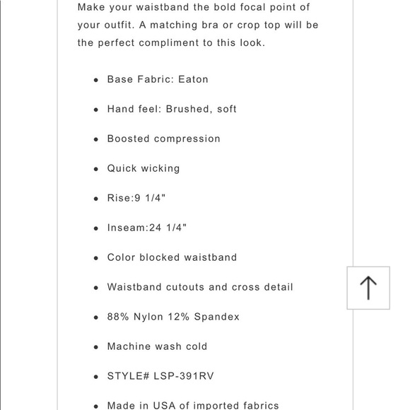 LANSTON Sport Conner Cross Leggings - Picture 6 of 6